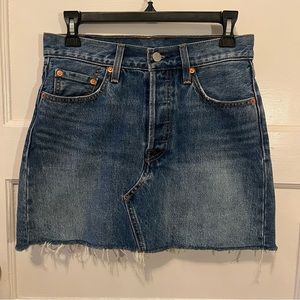 Vintage Levi’s Denim Blue Mini Skirt
